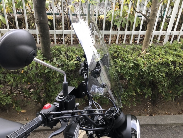 デイトナ ハンターカブ用ウインドシールドRS CT125 気持ちよく